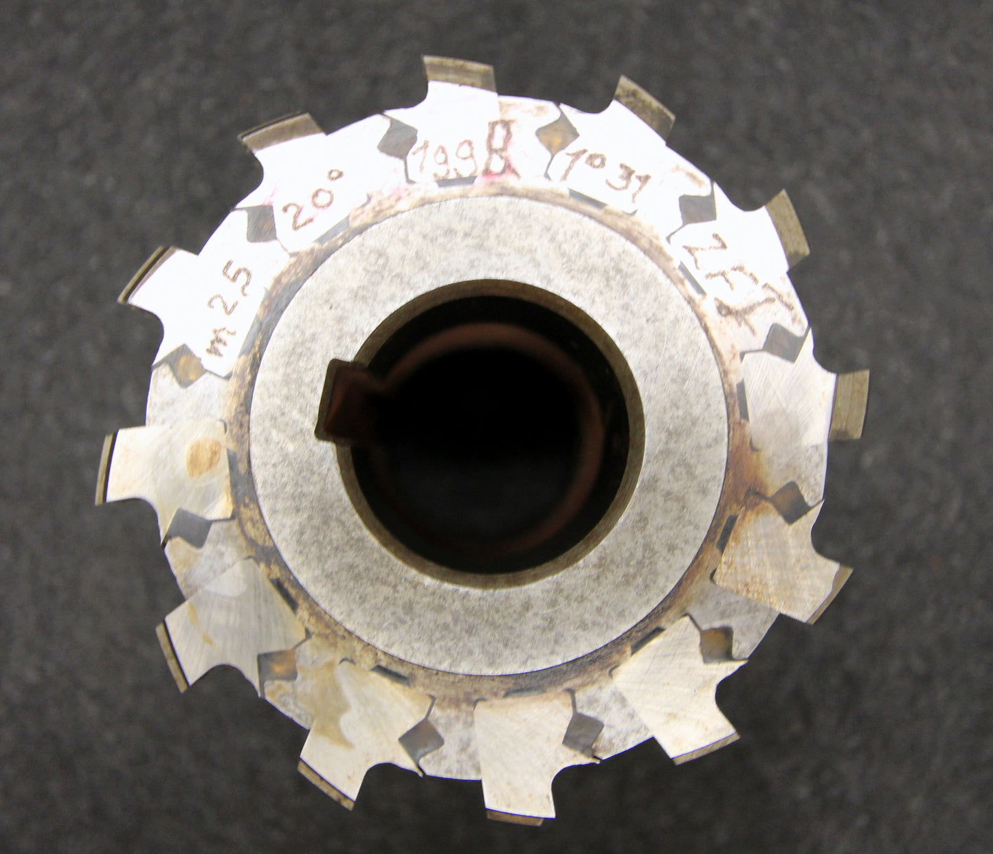 Bild des Artikels Stollenwälzfräser-involute-spline-hob-m-=-2,5mm-20°-EGW-1gg.-R-Ø100x100xØ32mm