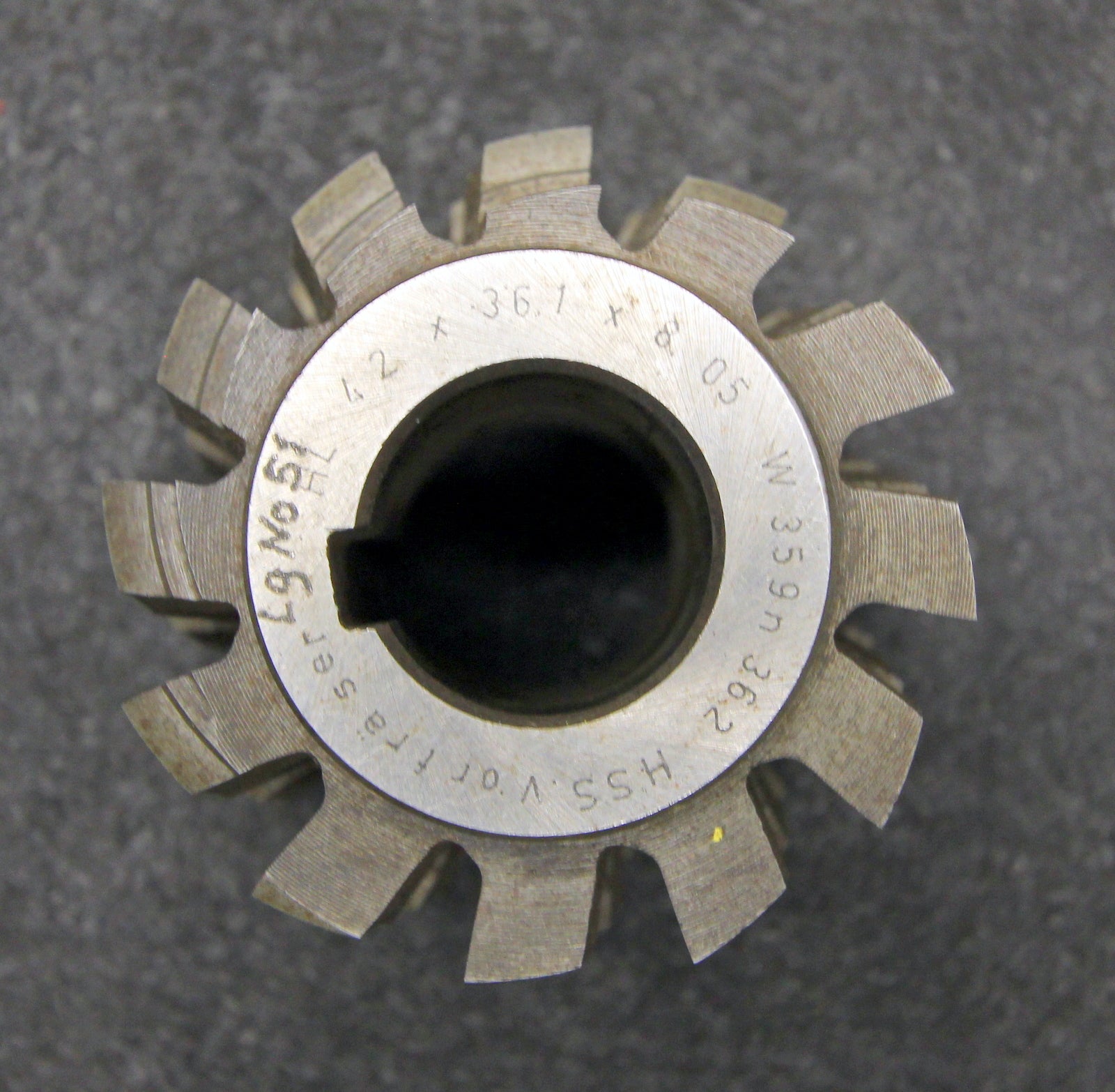 Bild des Artikels GPS-Keilwellenwälzfräser-spline-hob-6-Keile-42x36,1x8,05-mit-Höcker-Ø60x50xØ22mm