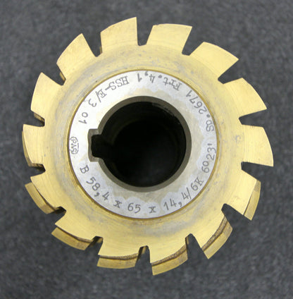 Bild des Artikels PWS-Keilwellenwälzfräser-spline-hob-6-Keile-58,4-x-65-x-14,4-mit-Höcker