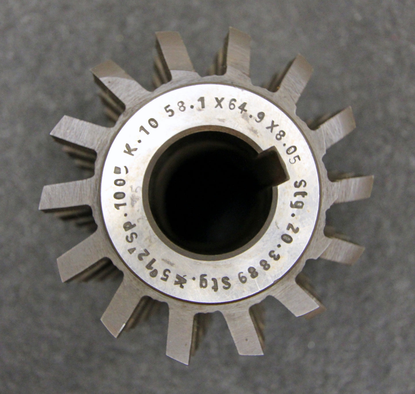 Bild des Artikels GPS-Keilwellenwälzfräser-spline-hob-10-Keile-58,1x64,9x8,05-mit-Höcker-1gg.-R