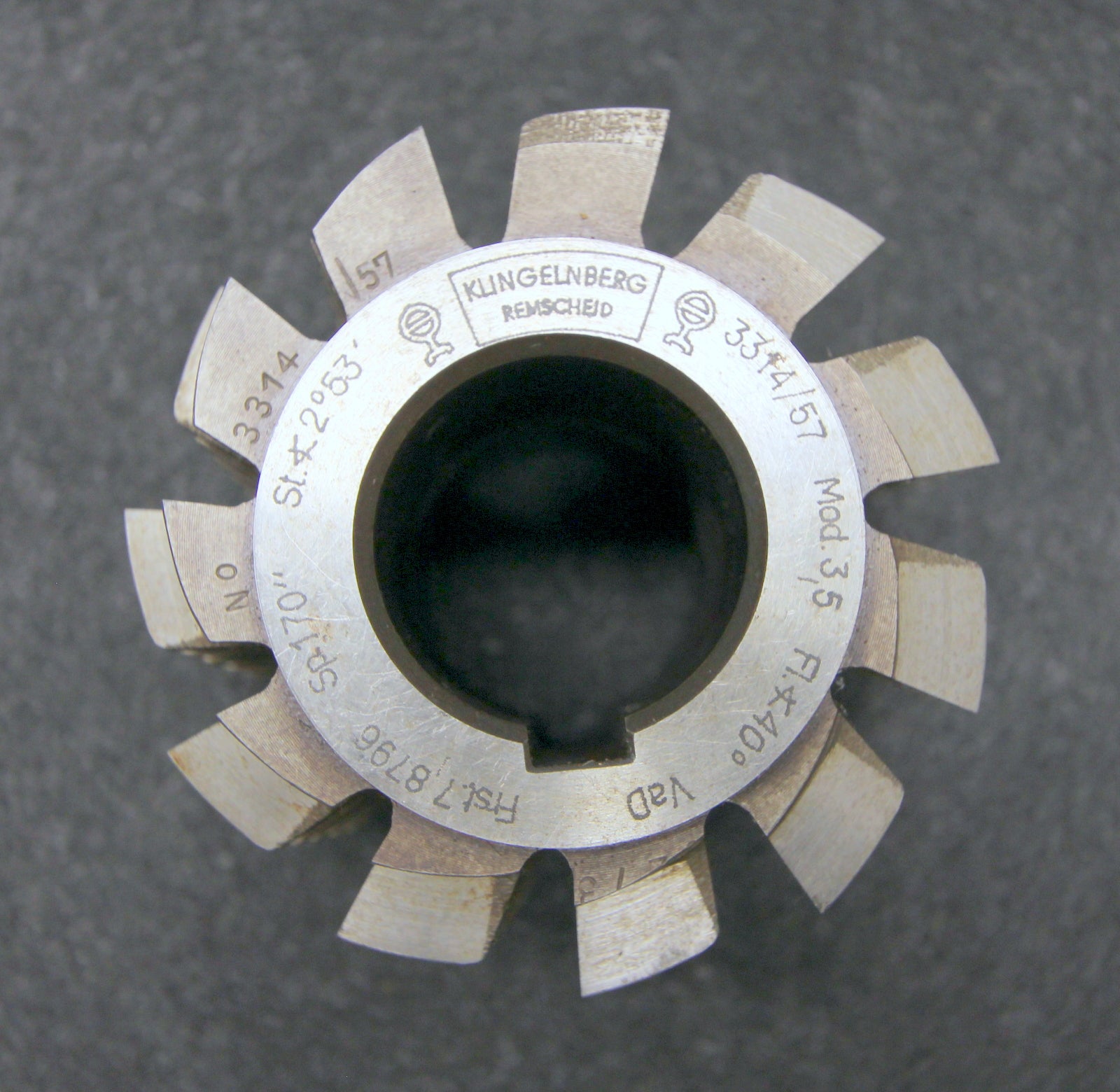 Bild des Artikels KLINGELNBERG-Vollstahlwälzfräser-gear-hob-m-=-3,5mm-20°-EGW-Ø80x70xØ30m-LKN