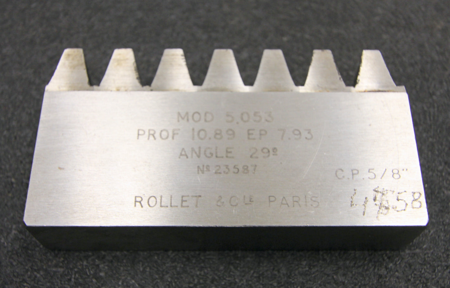 Bild des Artikels ROLLET-PARIS-Hobelkamm-rack-cutter-für-MAAG-Wälzhobelmaschinen-Modul-5,053