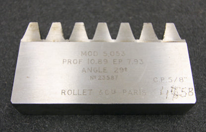 Bild des Artikels ROLLET-PARIS-Hobelkamm-rack-cutter-für-MAAG-Wälzhobelmaschinen-Modul-5,053