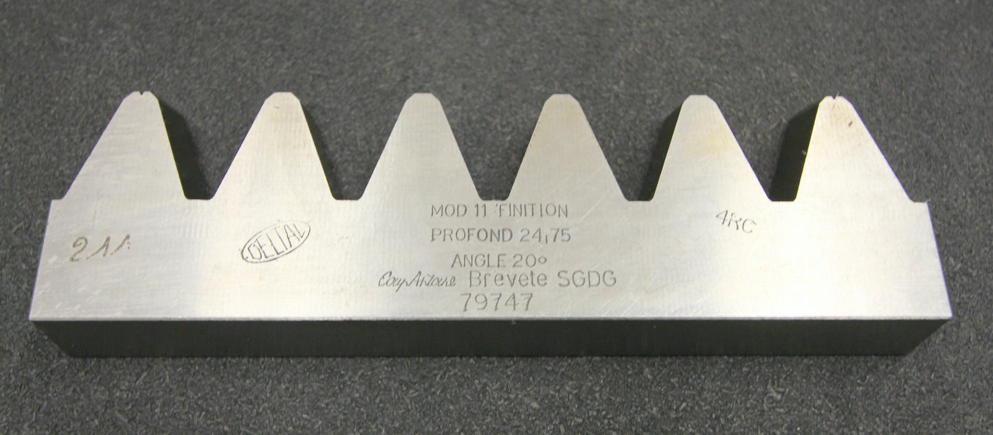 Bild des Artikels DELTAL-Hobelkamm-rack-cutter-für-MAAG-Wälzhobelmaschinen-Modul-7-130x25mm