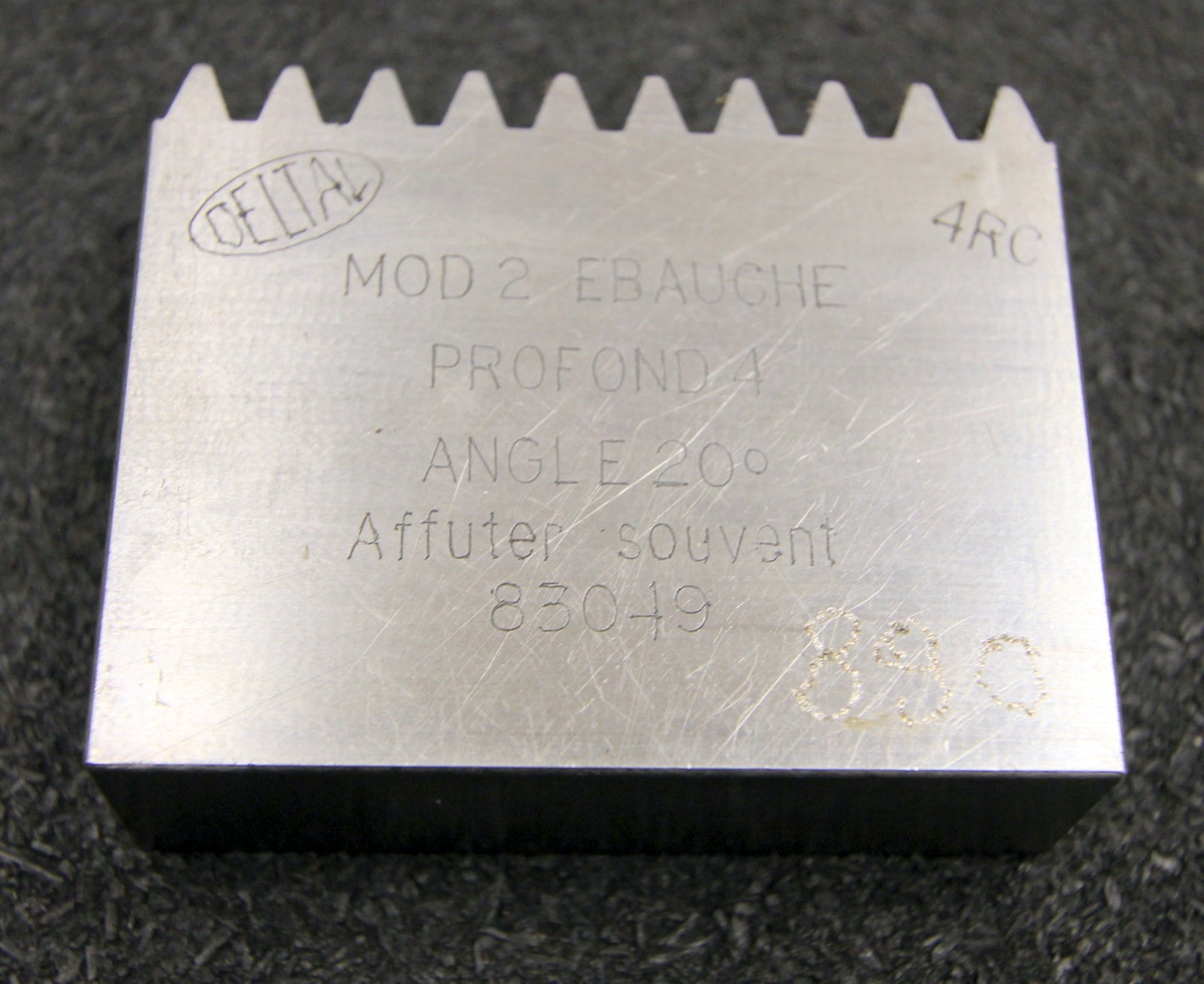 DELTAL Hobelkamm rack cutter m= 2 Angle 20° 63x20mm