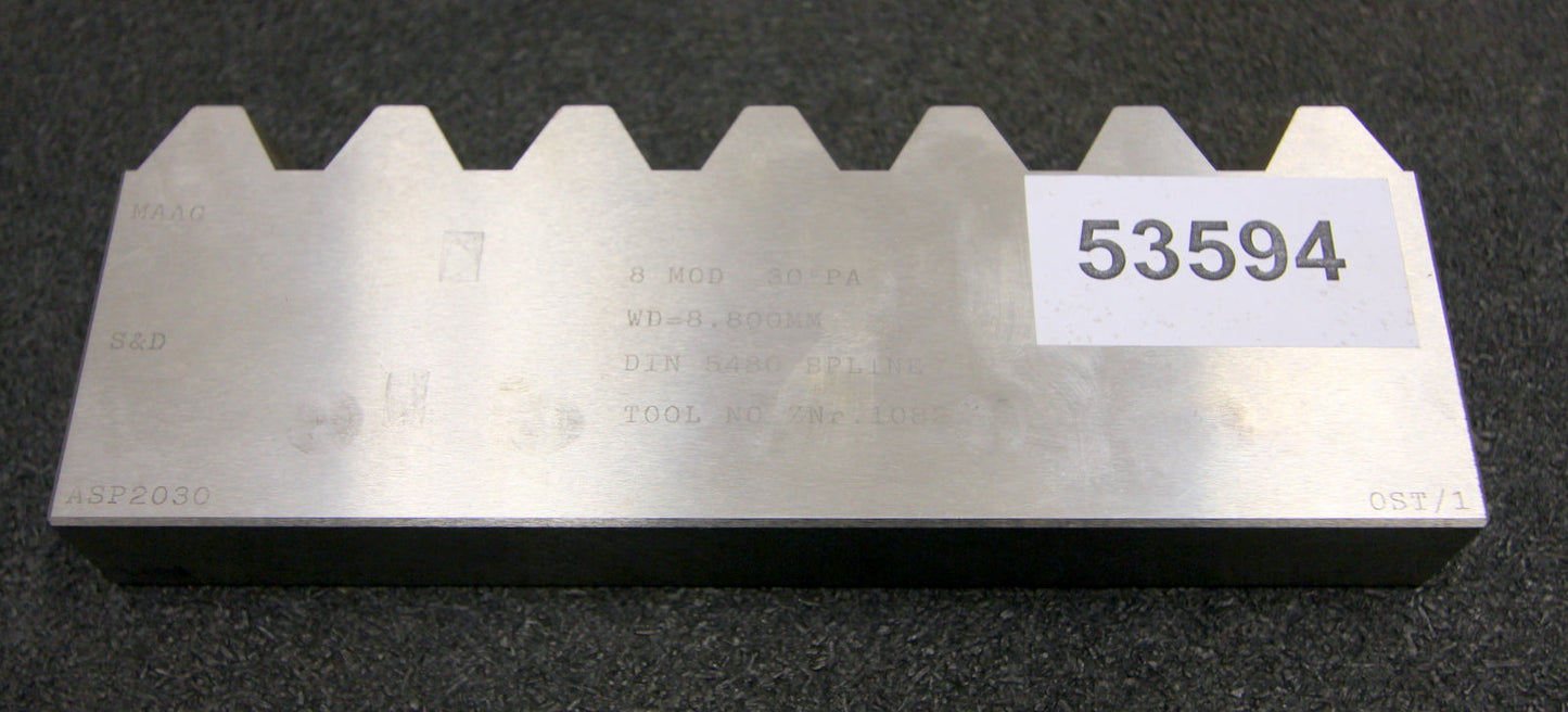 MAAG Hobelkamm rack cutter m= 8 Angle 30° 175x23mm