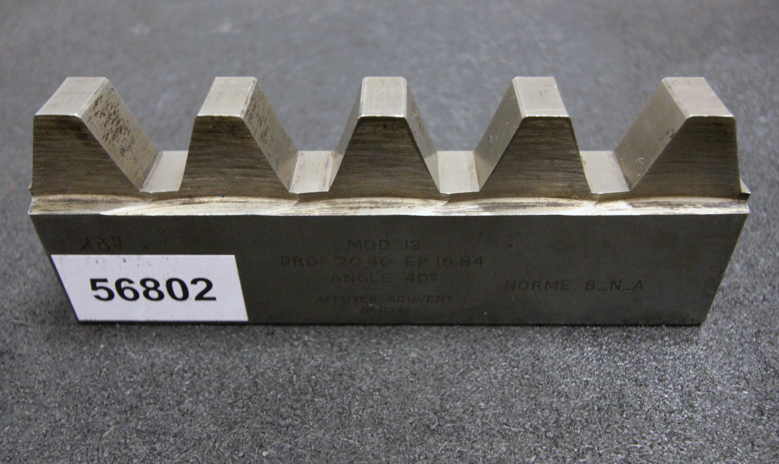 Bild des Artikels ROLLET-PARIS-Hobelkamm-rack-cutter-für-MAAG-Wälzhobelmaschinen-m=-12-EGW-20°