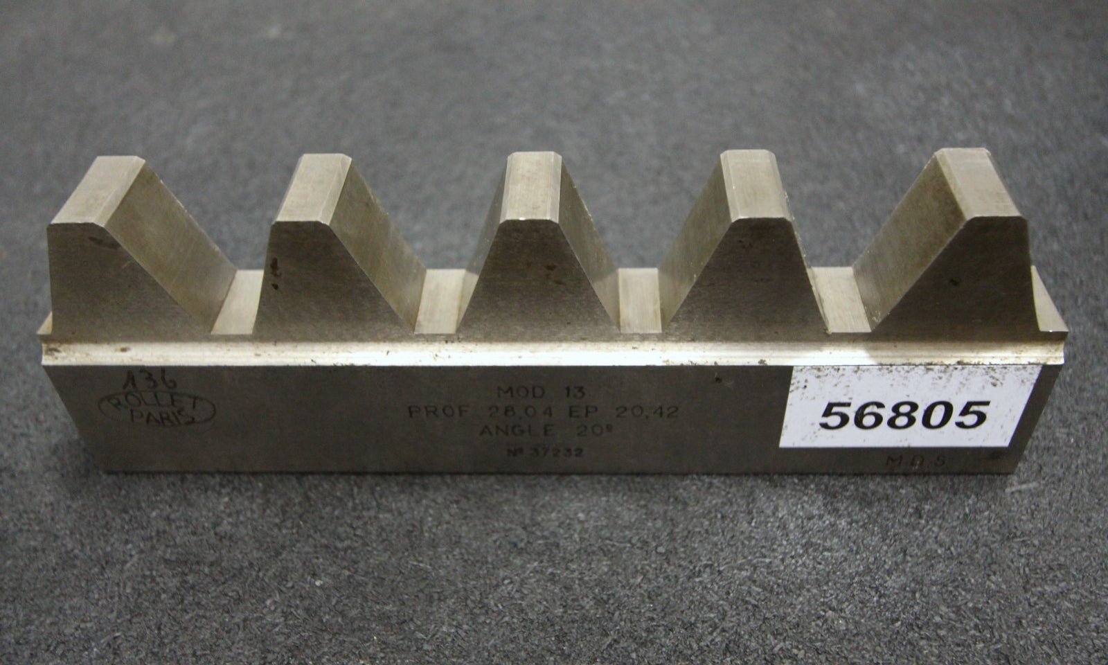 Bild des Artikels ROLLET-PARIS-Hobelkamm-rack-cutter-für-MAAG-Wälzhobelmaschinen-m=-13-EGW-20°