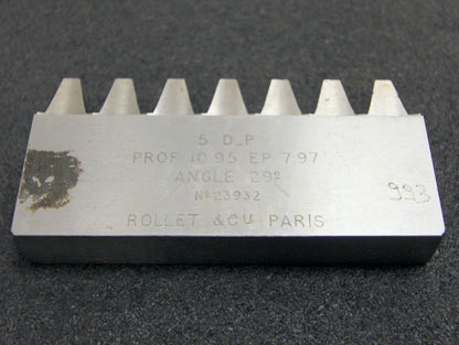 Bild des Artikels ROLLET-PARIS-Hobelkamm-rack-cutter-für-MAAG-Wälzhobelmaschinen-5-DP-EGW-29°