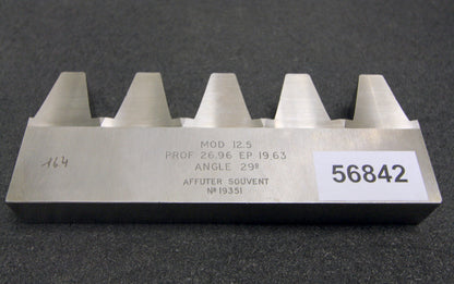 Bild des Artikels ROLLET-PARIS-Hobelkamm-rack-cutter-für-MAAG-Wälzhobelmaschinen-m=-12,5-EGW-29°
