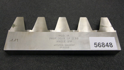 Bild des Artikels ROLLET-PARIS-Hobelkamm-rack-cutter-für-MAAG-Wälzhobelmaschinen-m=-14-EGW-29°