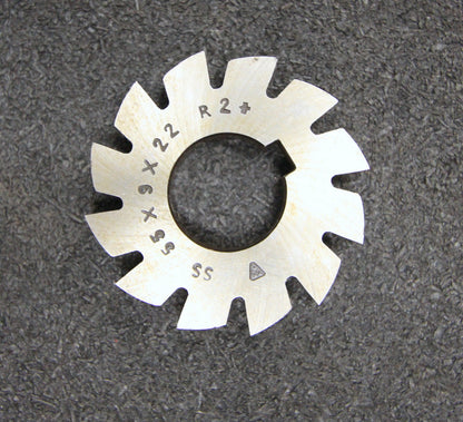 Bild des Artikels Halbrund-Formfräser-konkav-Radiusfräser-Radius-2mm---55x9x22mm-LKN-12-Spannuten