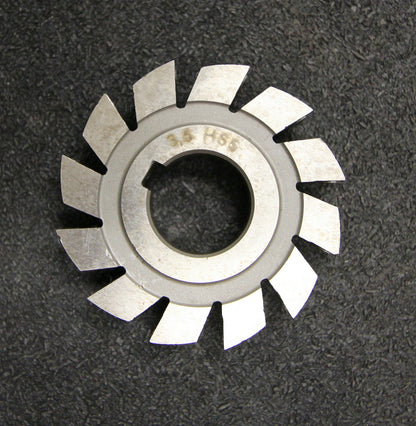 Bild des Artikels Halbrund-Formfräser-konkav-Radiusfräser-Radius-3,5mm---63x14x22mm-12-Spannuten