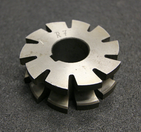 Bild des Artikels Halbrund-Formfräser-konkav-Radiusfräser-Radius-7mm---75x28x27mm-10-Spannuten