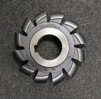 Bild des Artikels R.-STOCK-&-CO-Halbrund-Formfräser-konvex-Radiusfräser-Radius-6mm-12-Spannuten
