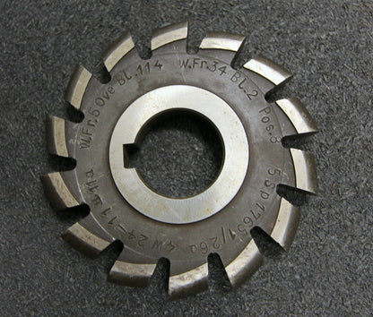 Bild des Artikels Halbrund-Formfräser-konvex-Radiusfräser-Radius-6mm-90x12x27mm-Spannuten:-14
