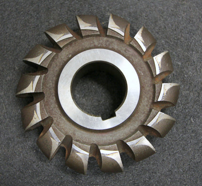 Bild des Artikels Halbrund-Formfräser-konvex-Radiusfräser-Radius-16,025mm-130x32x32mm-Spannuten:14