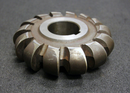 Bild des Artikels Halbrund-Formfräser-konvex-Radiusfräser-Radius-16,025mm-130x32x32mm-Spannuten:14