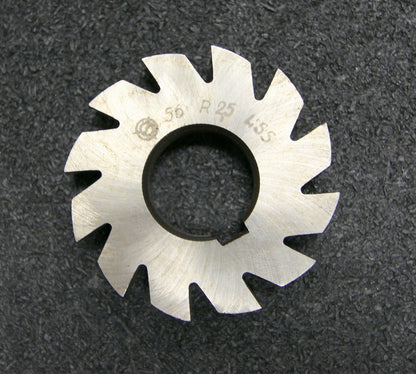 Bild des Artikels Halbrund-Formfräser-konkav-Radiusfräser-Radius-2,5mm-Abmessungen-56x10x22mm