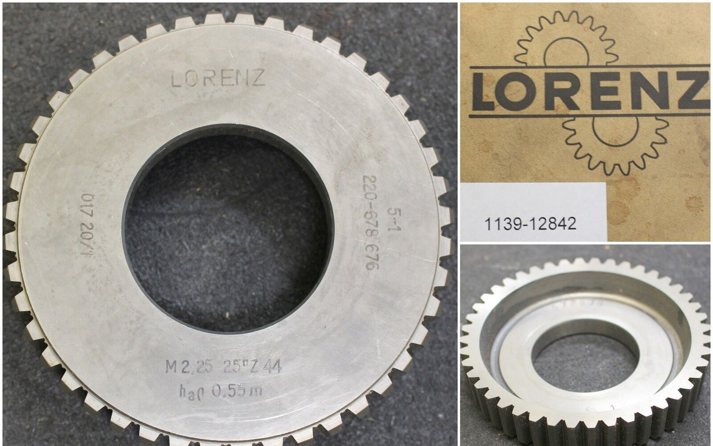 LORENZ Scheibenschneidrad m= 2,25mm - D: 100mm - Bohrung 1 3/4“ - 34 Zähne