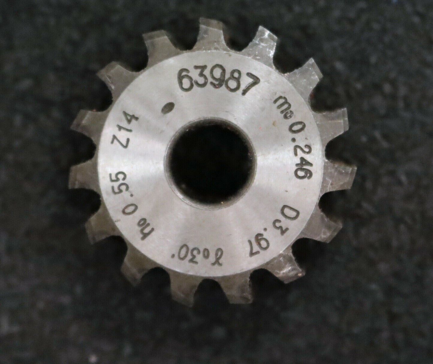 MIKRON Vollstahl-Wälzfräser No. 63987 m= 0,246 ho= 0,55 D3,97 - Ø30x10xØ8mm