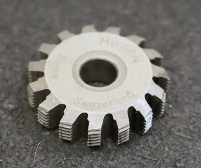 MIKRON Wälzfräser No. 63182 - Ø31x8xØ8mm 1gg. Rechts 15 Spanuten