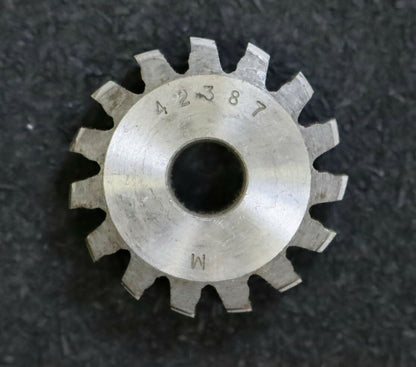 MIKRON Wälzfräser No. 42387 - Ø32x9xØ8mm 1gg. Rechts 15 Spanuten