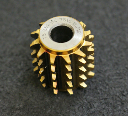 KÖPFER Zahnriemenrad-Wälzfräser T5 24x25x8mm 12 Spannuten für Z = 41-114