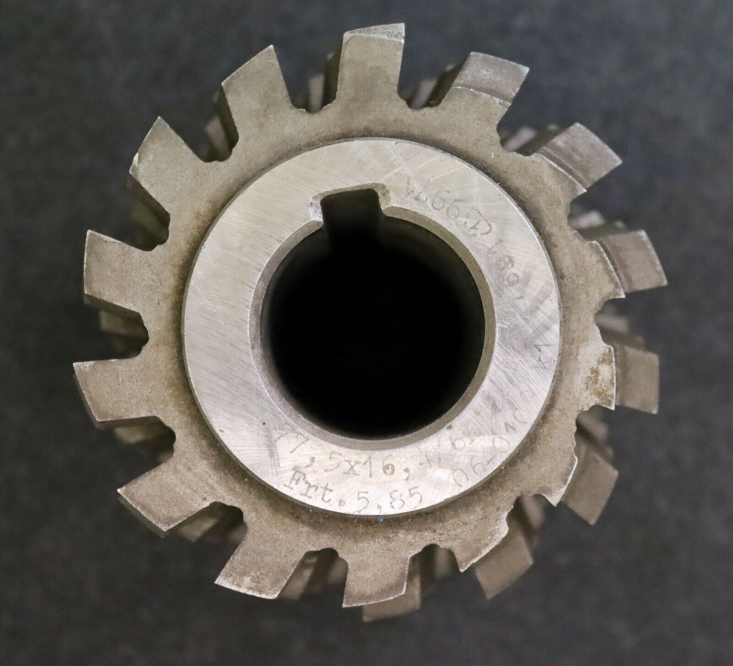 PWS Keilwellen-Wälzfräser 6 Keile 68,4 x 77,5 x 16,4 mit Höcker - Ø90x90xØ32mm