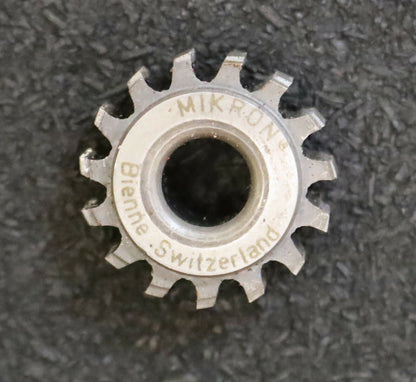 MIKRON Vollstahl-Wälzfräser No. 39075 m= 0,38 ho= 1,15 D18,08 Z45 - Ø24x10xØ8mm