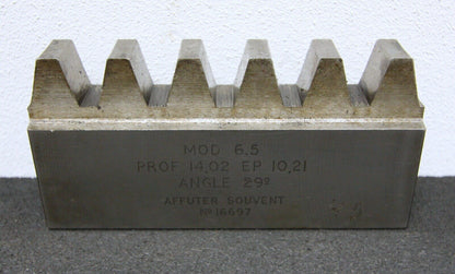 ROLLET PARIS Hobelkamm rack cutter m= 6,5 Angle 29°