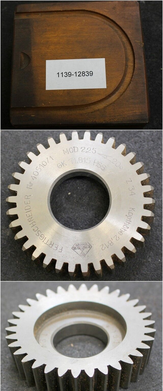 KLINGELNBERG Scheibenschneidrad m= 2,25 mm - Durchmesser 82 mm - Bohrung 1 1/4“