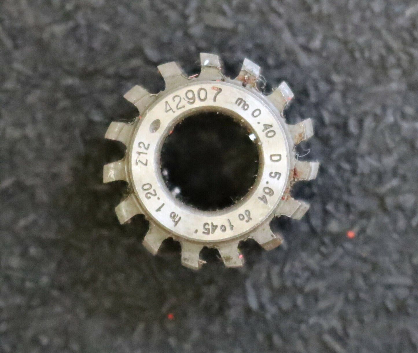 MIKRON Vollstahl-Wälzfräser No. 42907 m= 0,40 ho= 1,20 D5,64 Z12 - Ø18x10xØ8mm