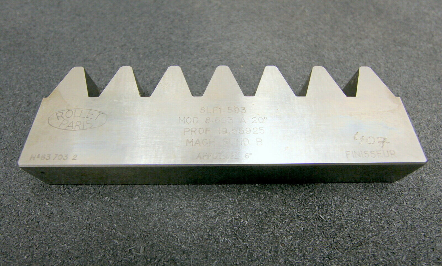 ROLLET PARIS Hobelkamm rack cutter m= 8,693 Angle 20°