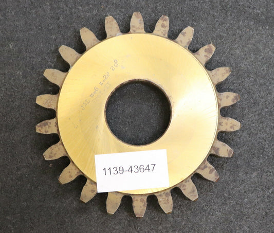 JAL Scheibenschneidrad m= 6,0mm DIN 3972 BP II Z= 22 Da=148mm EGW 20° Qualität A
