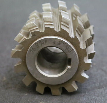 PWS Keilwellen-Wälzfräser 6 Keile 68,4 x 77,5 x 16,4 mit Höcker - Ø90x90xØ32mm