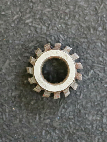 MIKRON Vollstahl-Wälzfräser No. 39174 m= 0,38 ho= 1,12 Abmessungen Ø18x10xØ8mm