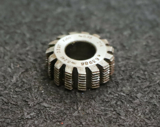MIKRON Vollstahl-Wälzfräser No. 63986 m= 0,246 ho= 0,55 D3,97 Z14 - Ø18x7xØ8mm