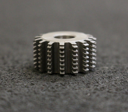 KÖPFER Vollstahl-Wälzfräser m= 0,5mm 20° EGW 1gg. rechts 15 Spannuten 24x12x8mm