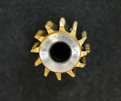 KÖPFER Zahnriemenrad-Wälzfräser T5 24x25x8mm 12 Spannuten für Z = 41-114