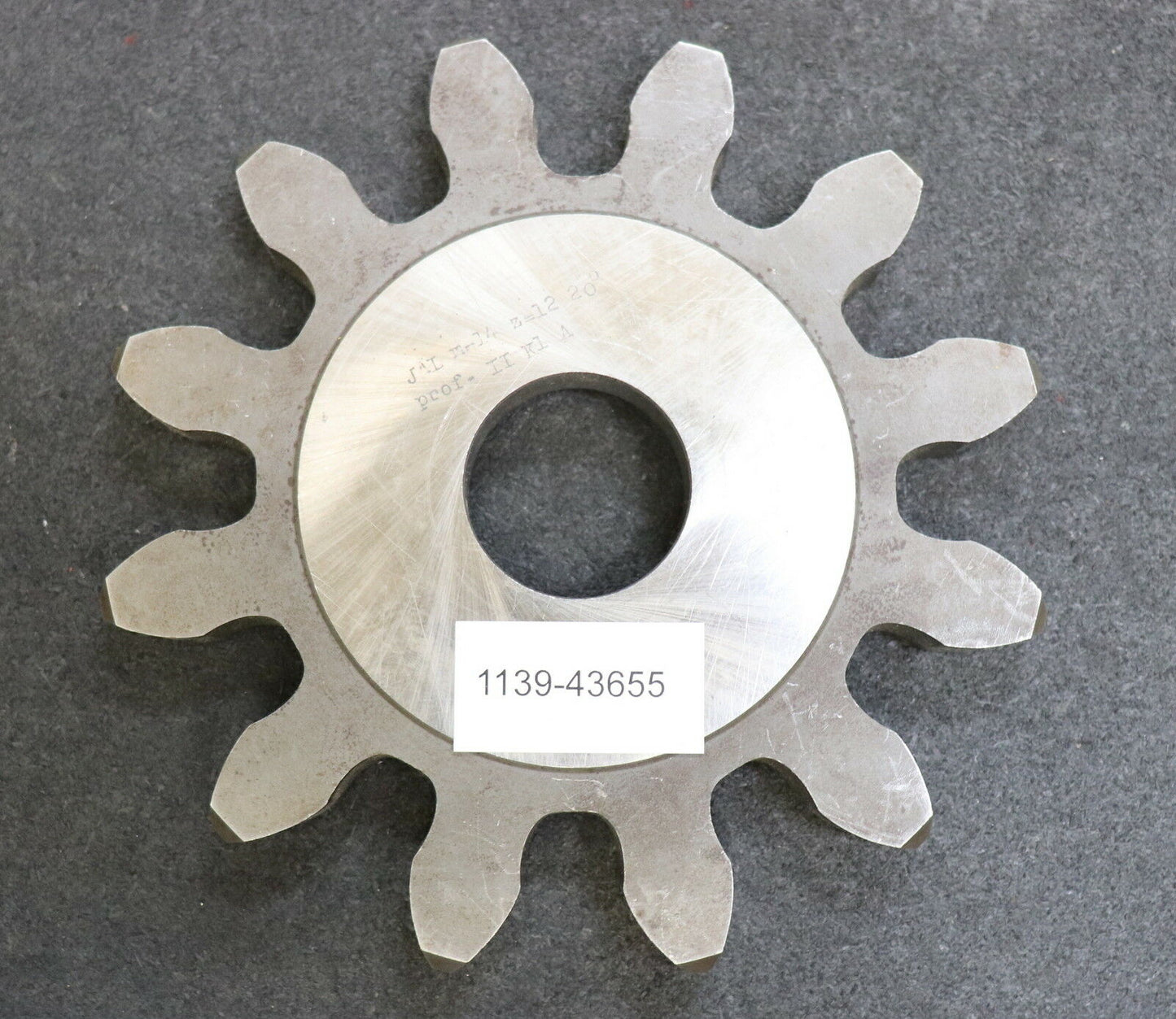 JAL Scheibenschneidrad m= 14,0mm DIN 3972 BP II Z= 12 Da=204mm EGW 20° Qualität A