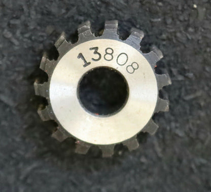 MIKRON Wälzfräser No. 13808 - Ø23x7xØ8mm 1gg. Rechts 15 Spanuten