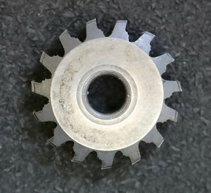 MIKRON Wälzfräser No. 43308 - Ø32x8xØ8mm 1gg. Rechts 15 Spanuten