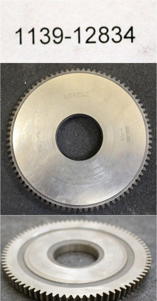 LORENZ Scheibenschneidrad m= 1,25mm - Durchmesser 101mm - Bohrung 1 1/4“ - 80 Z