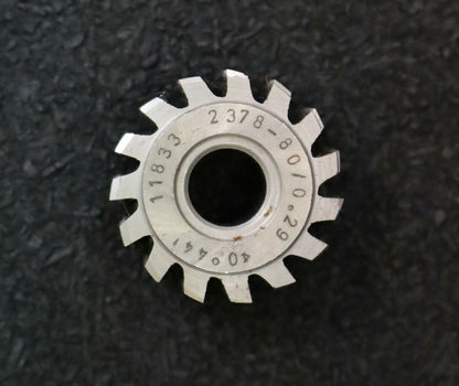 SCHNYDER Zykloid-Wälzfräser No. 11833 für Zykloidenprofil 2378-80/0.29 1ggR