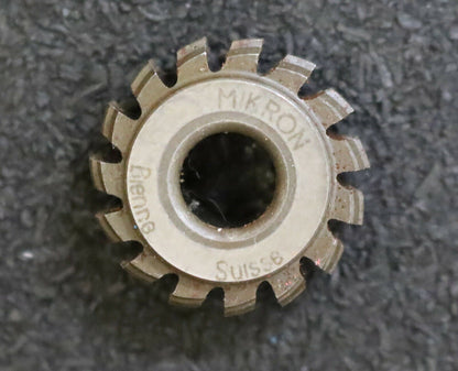 MIKRON Vollstahl-Wälzfräser No. 82738 m= 0,48 ho= 1,18 Abmessungen Ø24x10xØ8mm