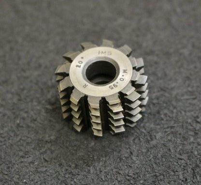 IMS Vollstahl-Wälzfräser m= 0,95mm 20° EGW 1gg. rechts 12 Spannuten 24x15x8mm