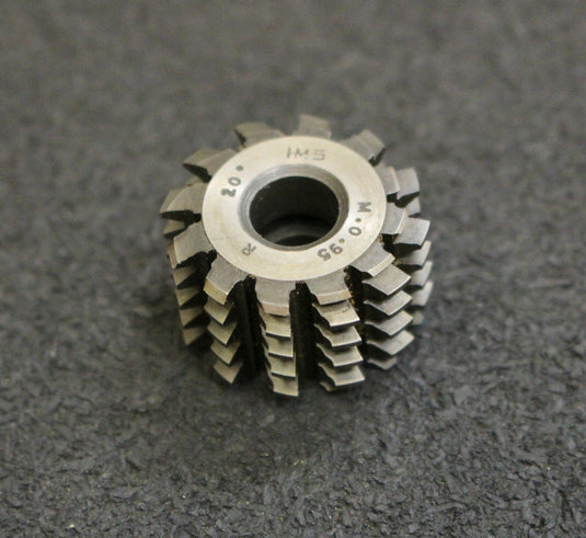 IMS Vollstahl-Wälzfräser m= 0,95mm 20° EGW 1gg. rechts 12 Spannuten 24x15x8mm