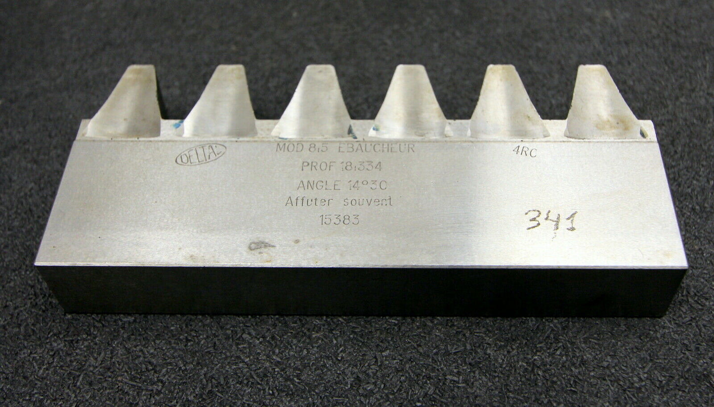 DELTAL Hobelkamm rack cutter f. MAAG-Wälzhobelmaschinen m= 8,5 14°30 160x25mm