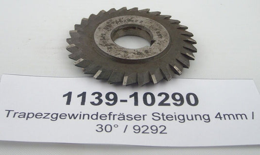 Trapezgewindefräser Steigung 4mm / 30° / 9292